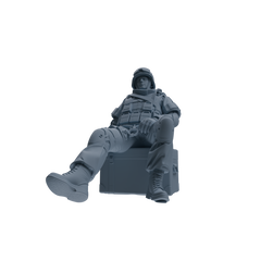 MRY-SFW SSTR332 Modern Counter-Terrorism SWAT Fire Support Operator Rest 2 Four-Person Group