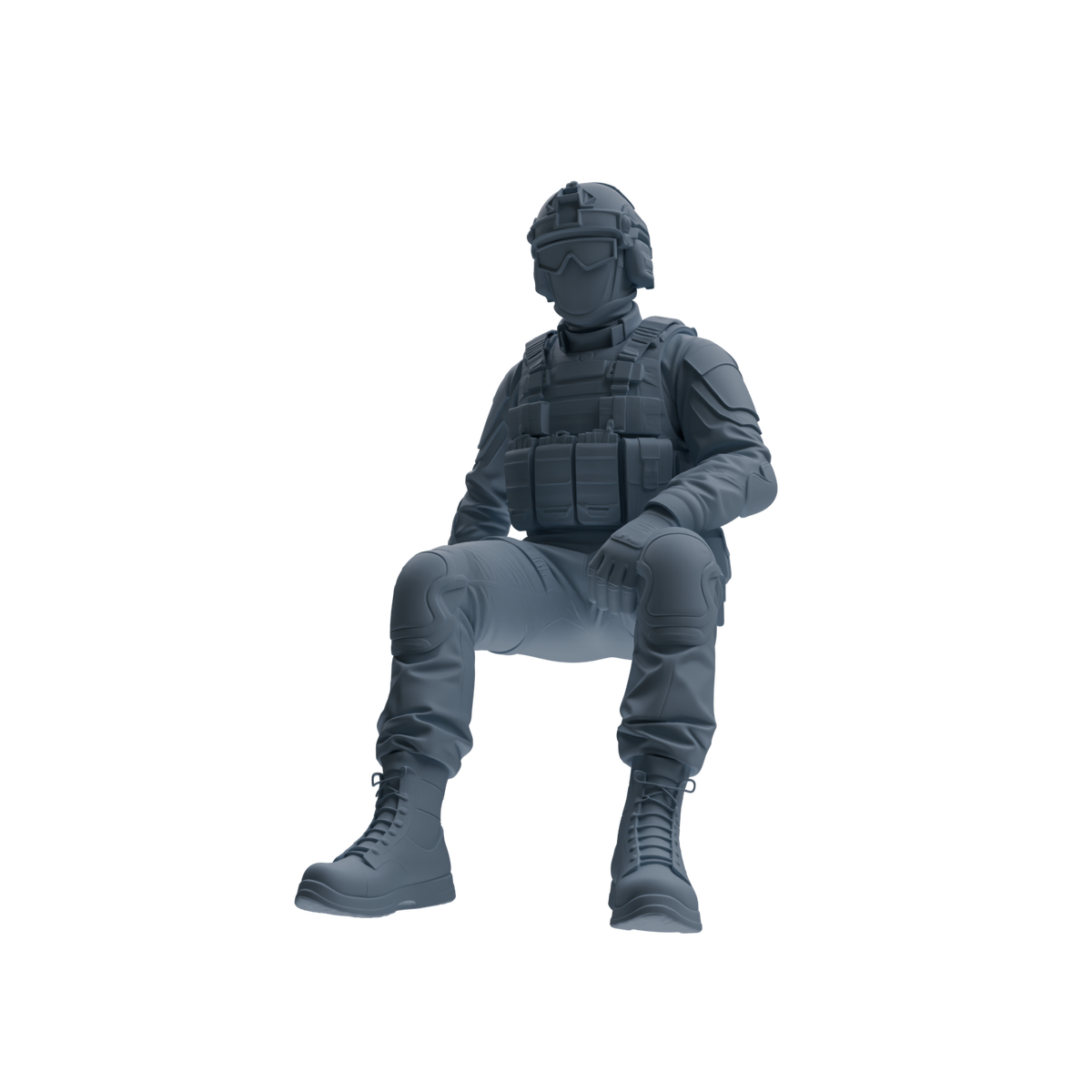 MRY-SFW SSTR351 Modern American Mercenary Rest Four-Person Group — detail view 3