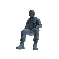 MRY-SFW SSTR351 Modern American Mercenary Rest Four-Person Group