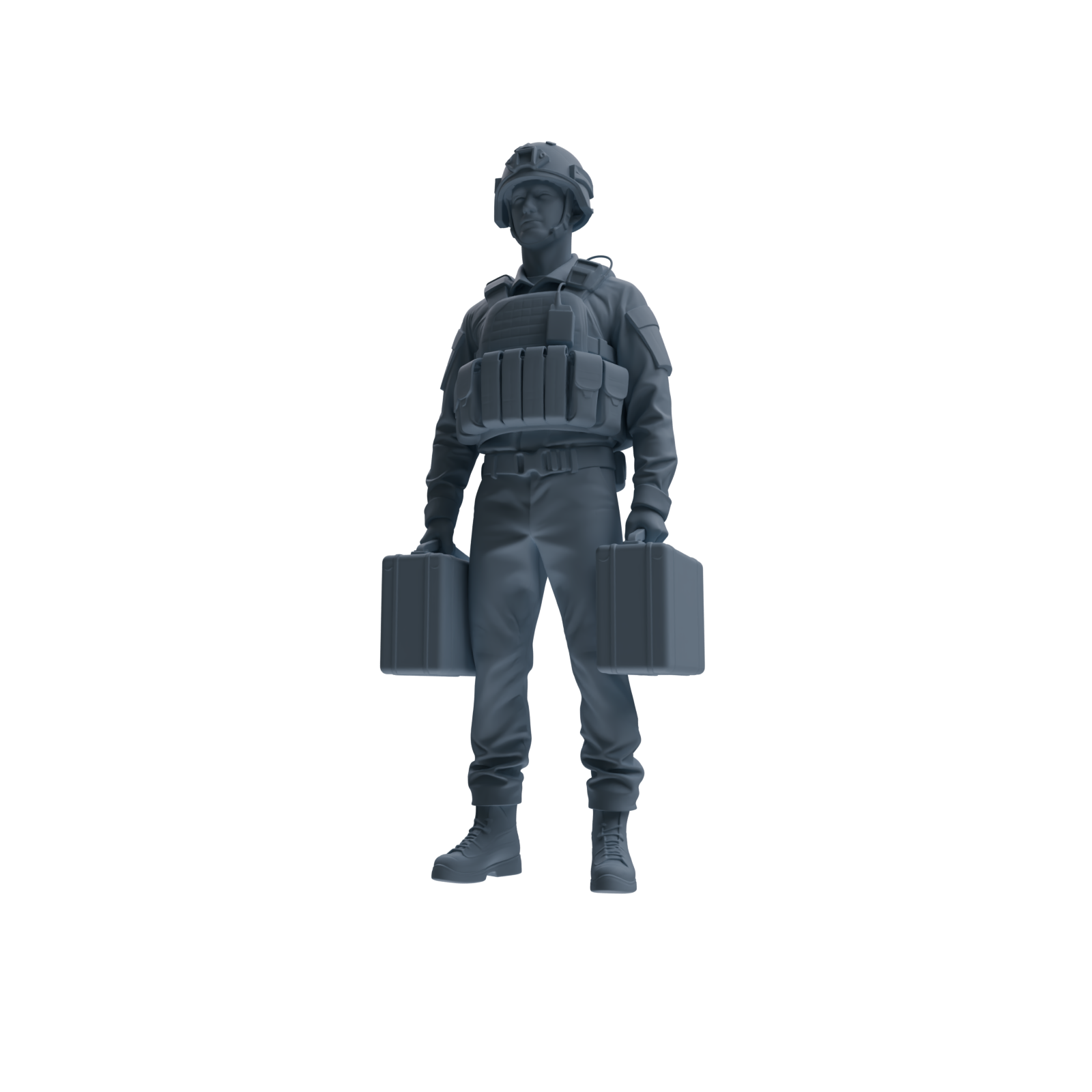 MRY-SFW SSTR236 Modern French Army Logistics Soldier Logistics Four-Person Group