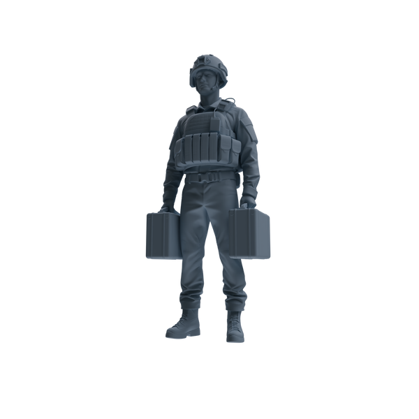 MRY-SFW SSTR236 Modern French Army Logistics Soldier Logistics Four-Person Group