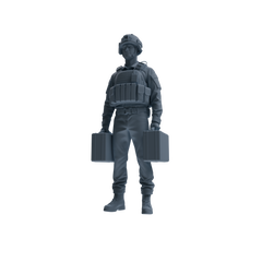 MRY-SFW SSTR236 Modern French Army Logistics Soldier Logistics Four-Person Group