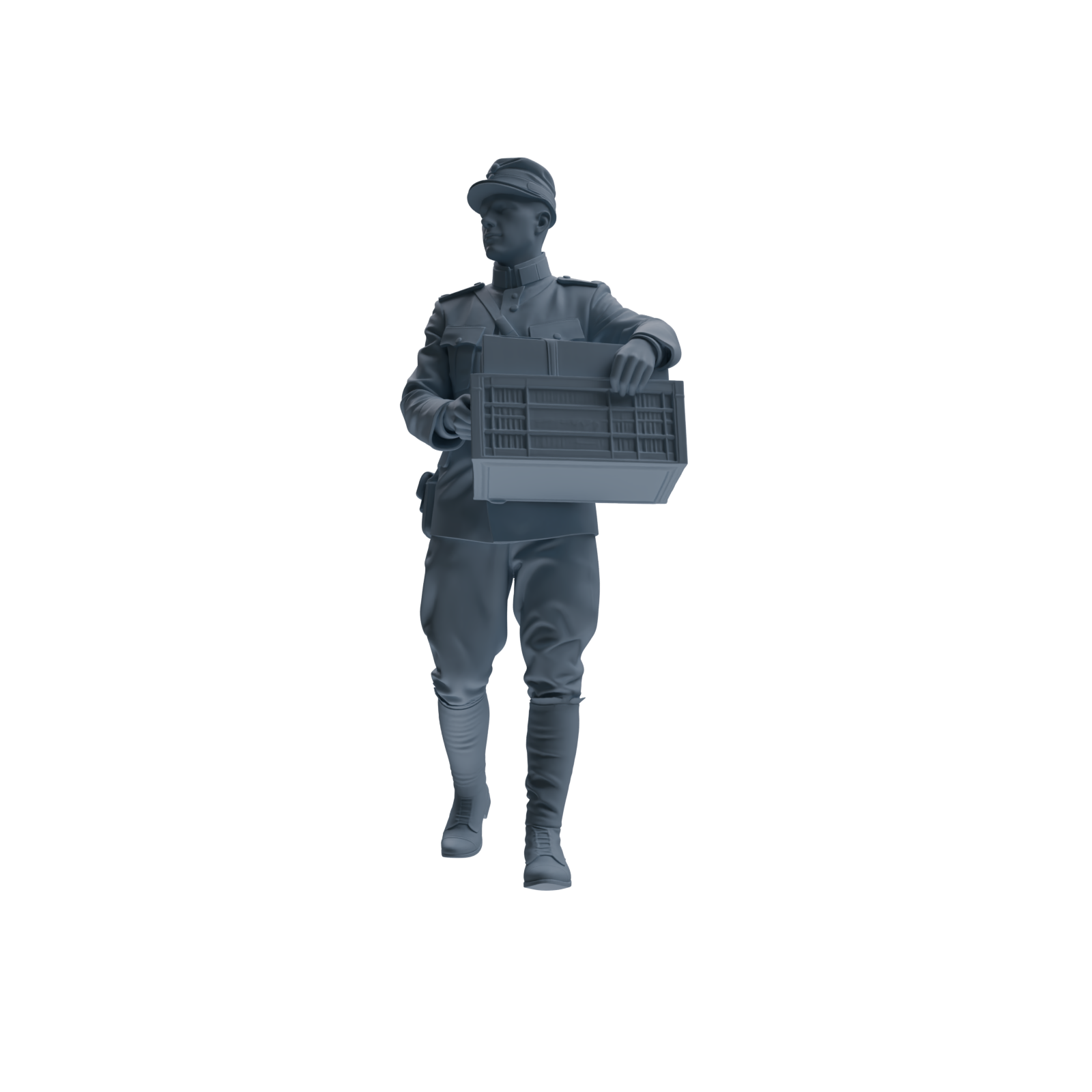 MRY-SFW SSTR258 WWI French Army Logistics Soldier Logistics Four-Person Group
