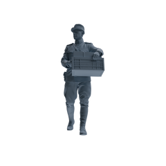 MRY-SFW SSTR258 WWI French Army Logistics Soldier Logistics Four-Person Group