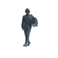 MRY-SFW SSTR220 WWII French Army Logistics Soldier Logistics Four-Person Group