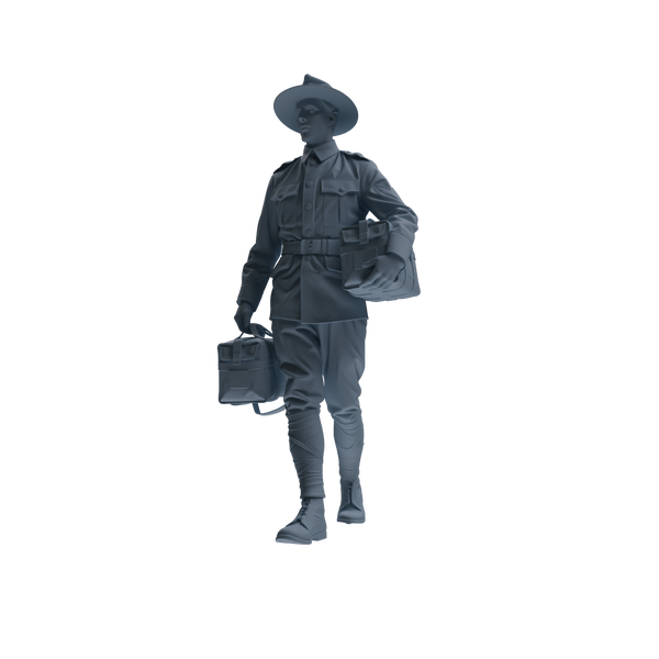 MRY-SFW SSTR264 WWI U.S. Army Logistics Soldier Logistics Four-Person Group