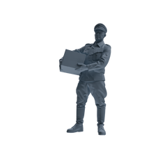 MRY-SFW SSTR256 WWI German Army Logistics Soldier Logistics Four-Person Group