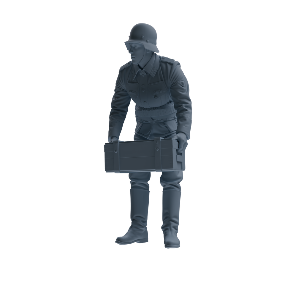 MRY-SFW SSTR218 WWII German Army Logistics Soldier Logistics Four-Person Group