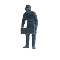 MRY-SFW SSTR218 WWII German Army Logistics Soldier Logistics Four-Person Group
