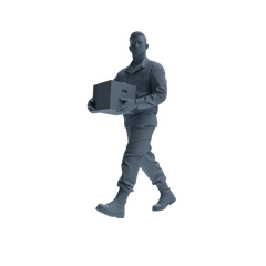 MRY-SFW SSTR244 Modern U.S. Army Logistics Soldier Logistics Four-Person Group
