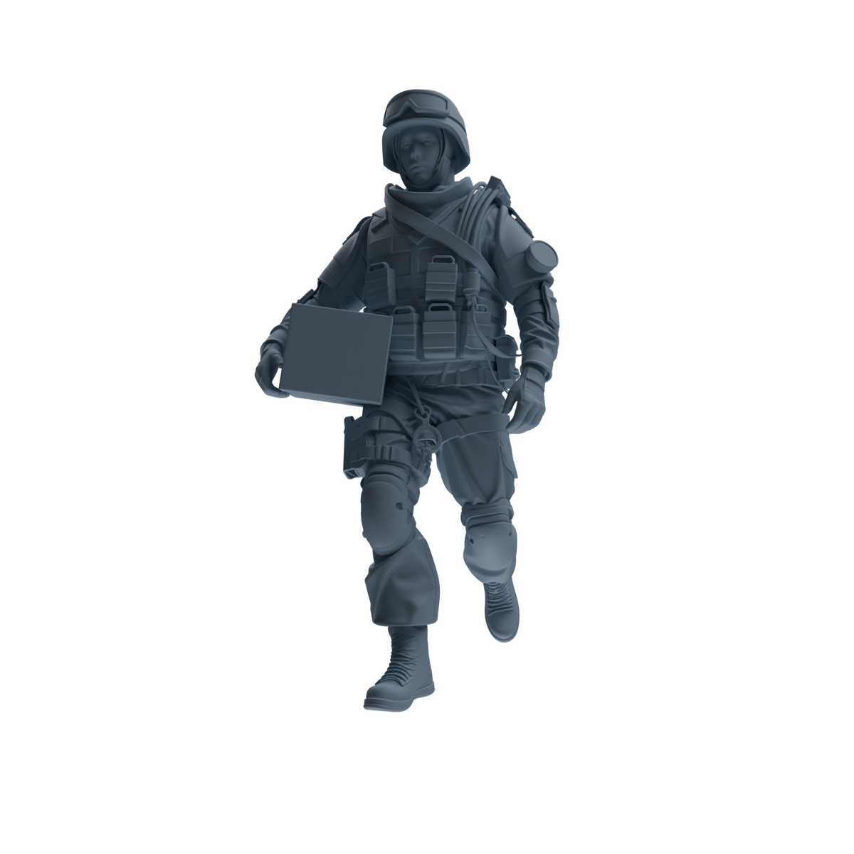 MRY-SFW SSTR326 Modern Counter-Terrorism SWAT Suppressor Logistics Four-Person Group — detail view 3