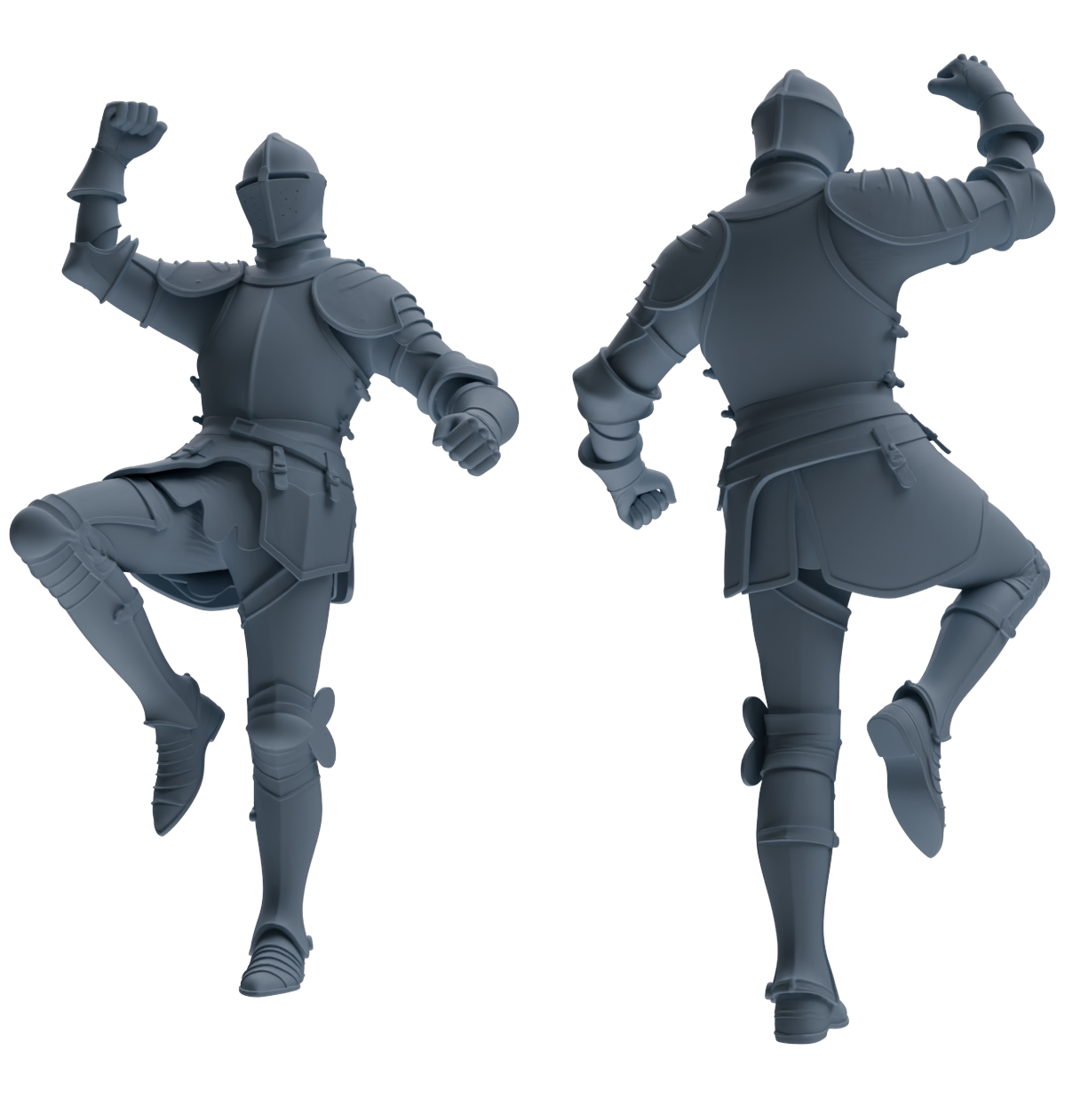 MRY-SFW SSTR090 Miniatures Soldier Model Kit Medieval Knight Six-Person Celebration Group