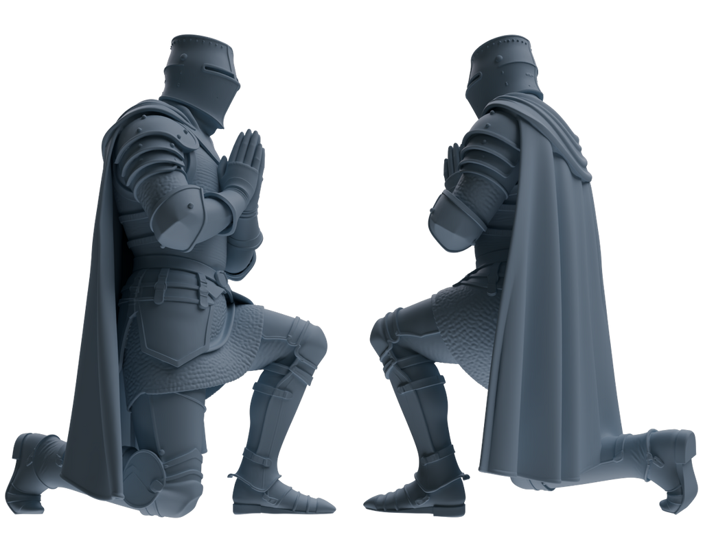 MRY-SFW SSTR085 Miniatures Soldier Model Kit Medieval Knight Five-Person Confession Group