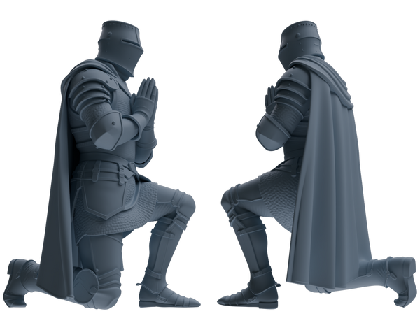 MRY-SFW SSTR085 Miniatures Soldier Model Kit Medieval Knight Five-Person Confession Group