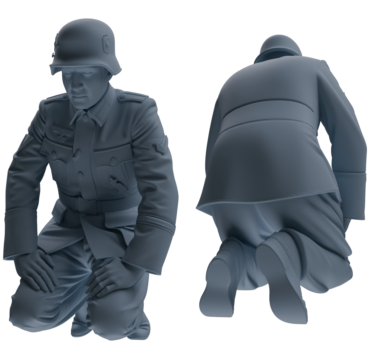 MRY-SFW SSTR001  Miniatures Soldier Model Kit WWII German Army Six-Person Officer Reprimand Group