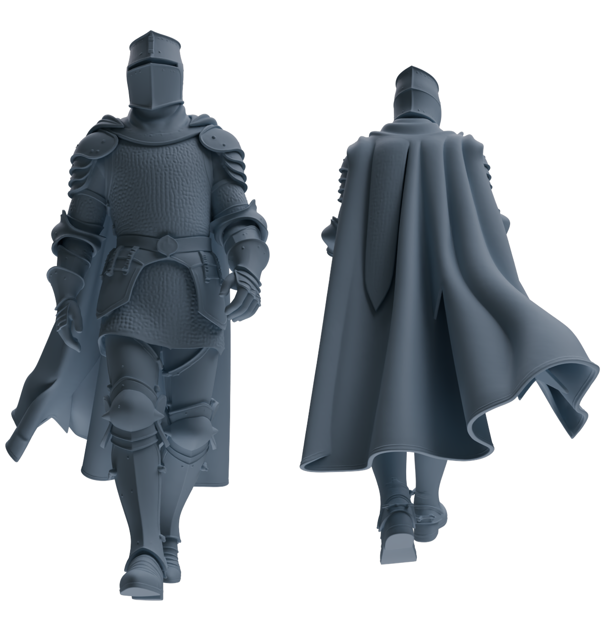 MRY-SFW SSTR096 Miniatures Soldier Model Kit Medieval Knight Six-Person Patrol Group