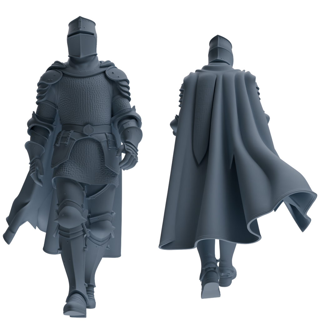 MRY-SFW SSTR096 Miniatures Soldier Model Kit Medieval Knight Six-Person Patrol Group