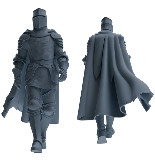 MRY-SFW SSTR096 Miniatures Soldier Model Kit Medieval Knight Six-Person Patrol Group