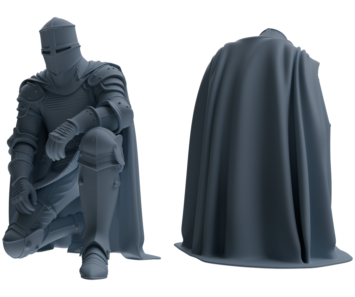 MRY-SFW SSTR086 Miniatures Soldier Model Kit Medieval Knight Six-Person Submission Group