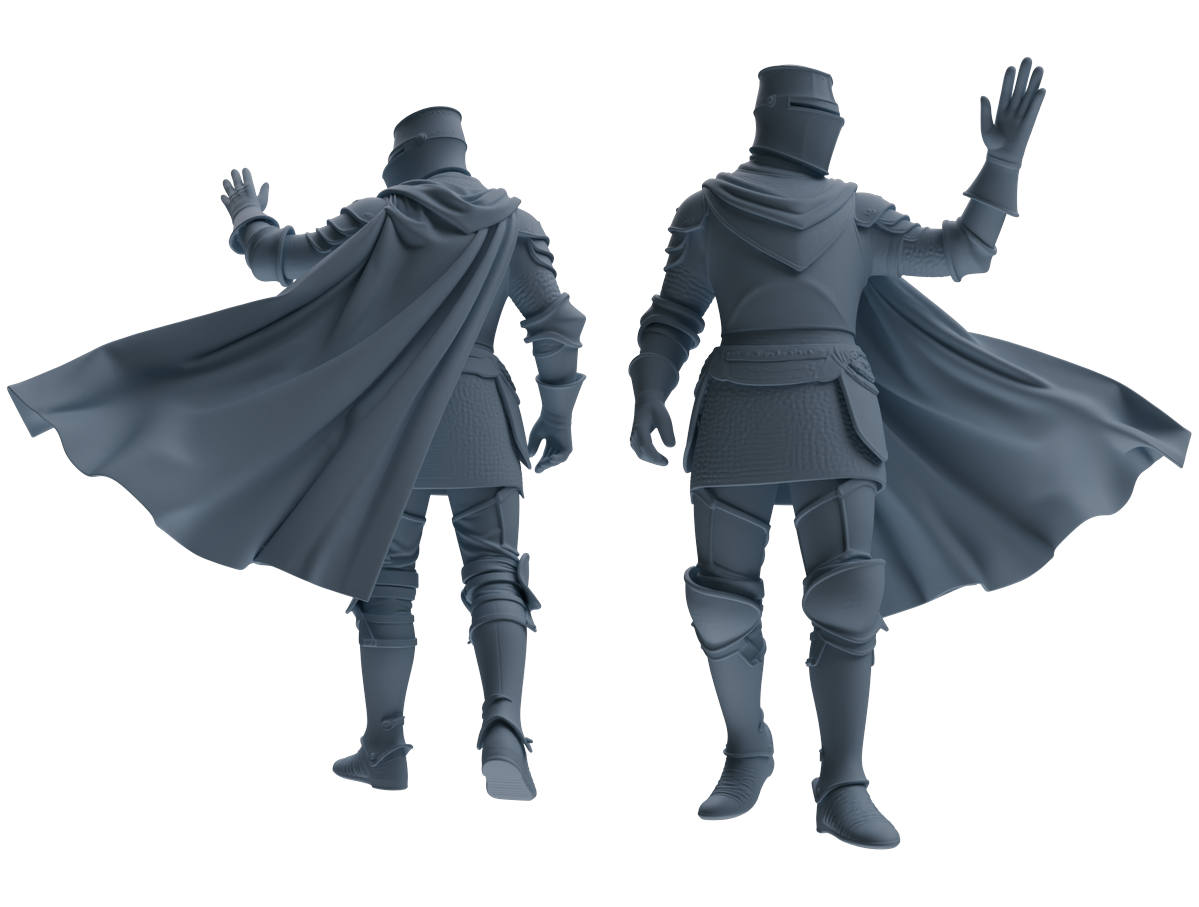 MRY-SFW SSTR094 Miniatures Soldier Model Kit Medieval Knight Six-Person Marching Group