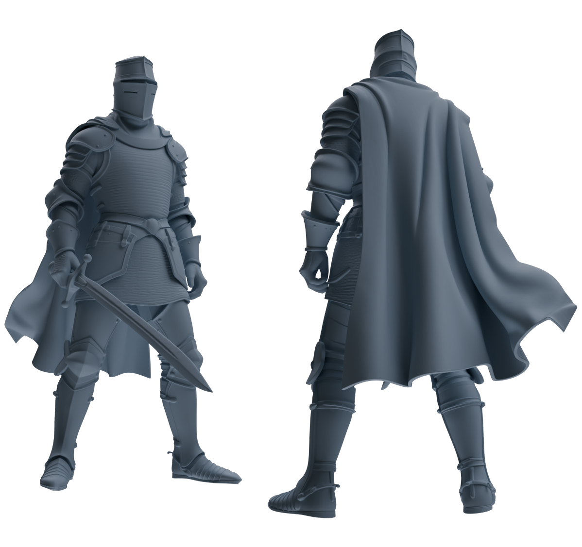 MRY-SFW SSTR098 Miniatures Soldier Model Kit Medieval Knight Six-Person Battle Group