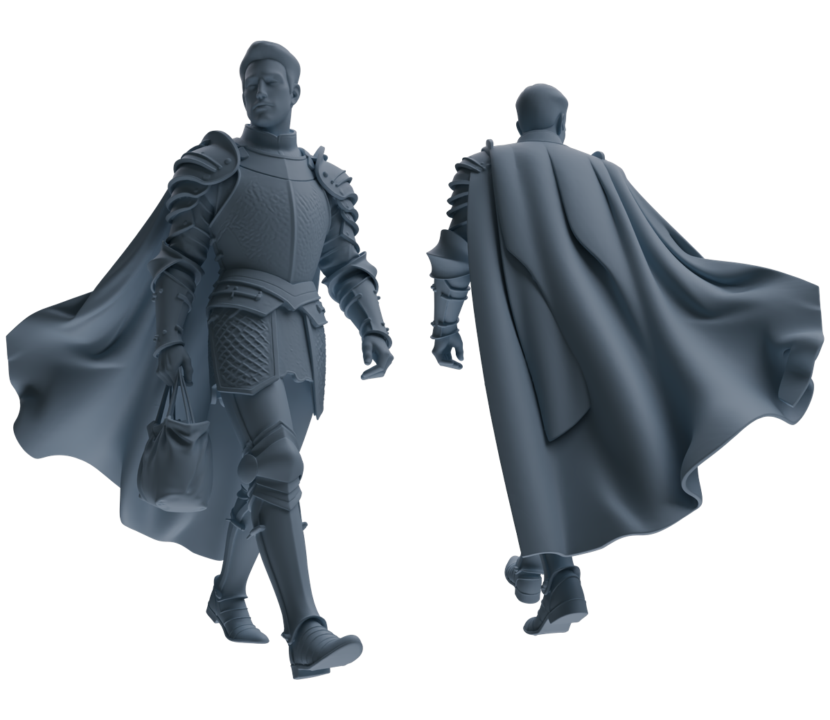 MRY-SFW SSTR084 Miniatures Soldier Model Kit Medieval Knight Five-Person Supply Carrying Group