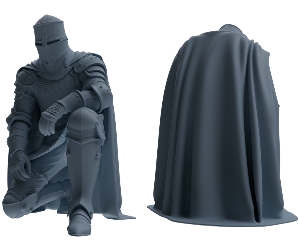 MRY-SFW SSTR086 Miniatures Soldier Model Kit Medieval Knight Six-Person Submission Group