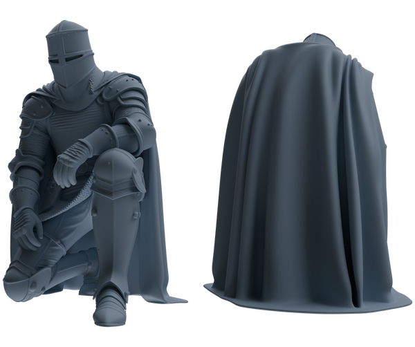 MRY-SFW SSTR086 Miniatures Soldier Model Kit Medieval Knight Six-Person Submission Group