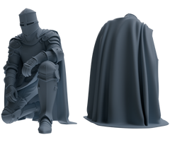 MRY-SFW SSTR086 Miniatures Soldier Model Kit Medieval Knight Six-Person Submission Group