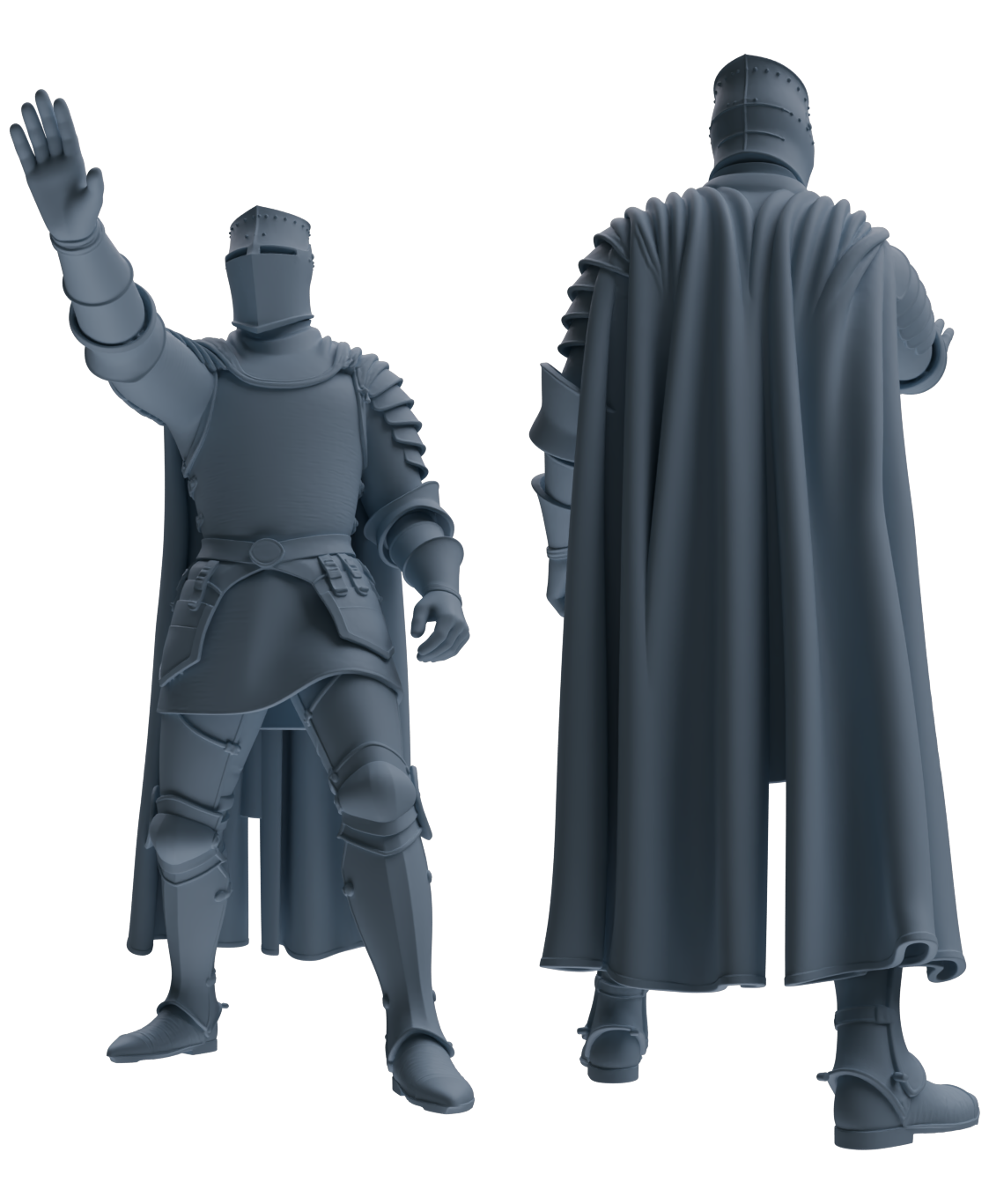 MRY-SFW SSTR092 Miniatures Soldier Model Kit Medieval Knight Six-Person Hunting Group