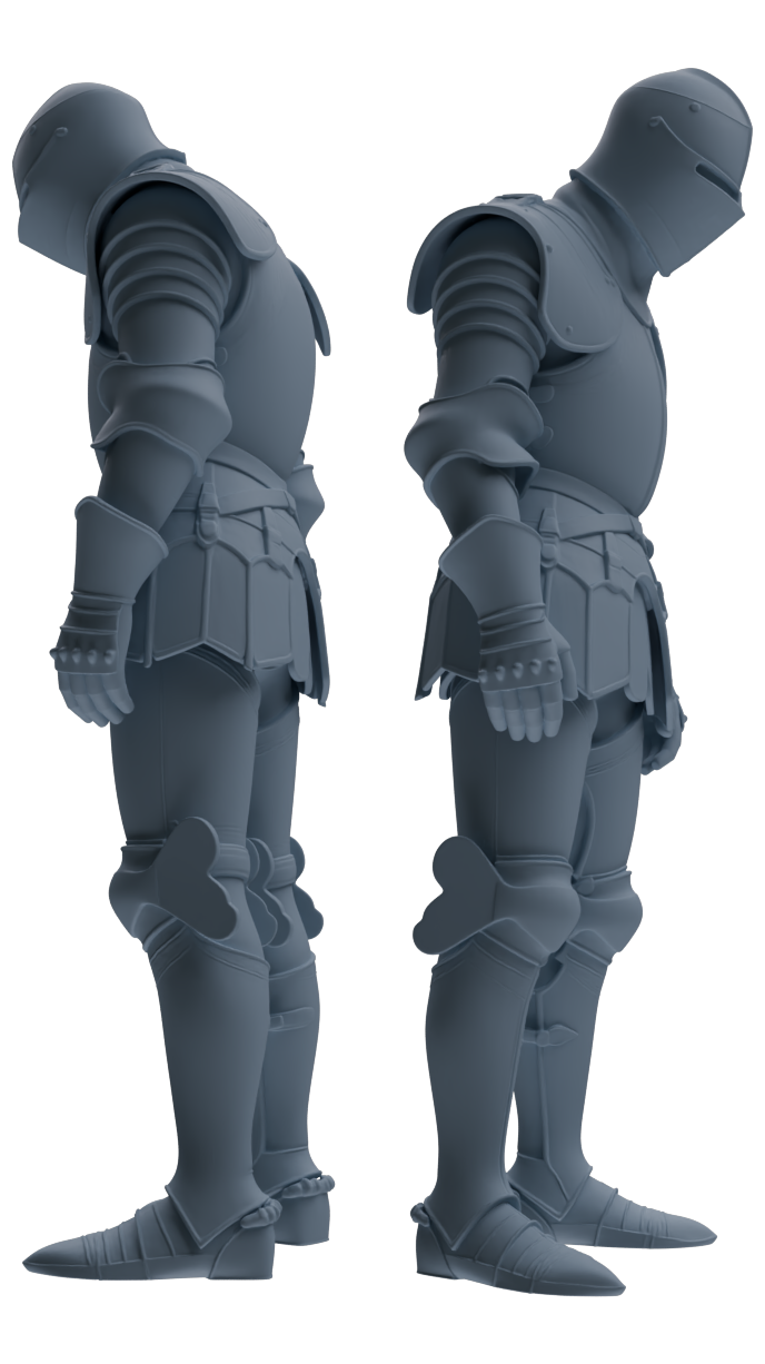 MRY-SFW SSTR097 Miniatures Soldier Model Kit Medieval Knight Six-Person Reprimand Group