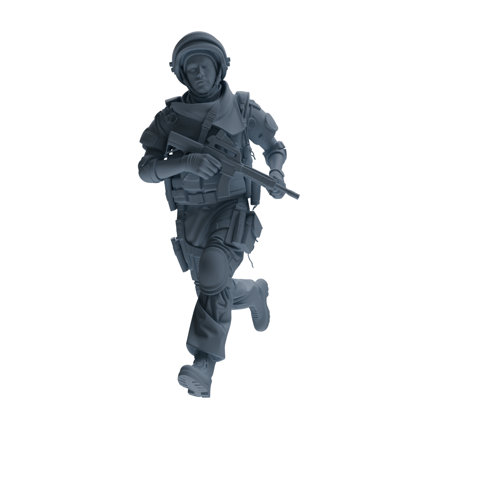 MRY-SFW SSTR325 Modern Counter-Terrorism SWAT Shield Bearer Combat 4 Three-Person Group