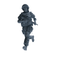 MRY-SFW SSTR325 Modern Counter-Terrorism SWAT Shield Bearer Combat 4 Three-Person Group