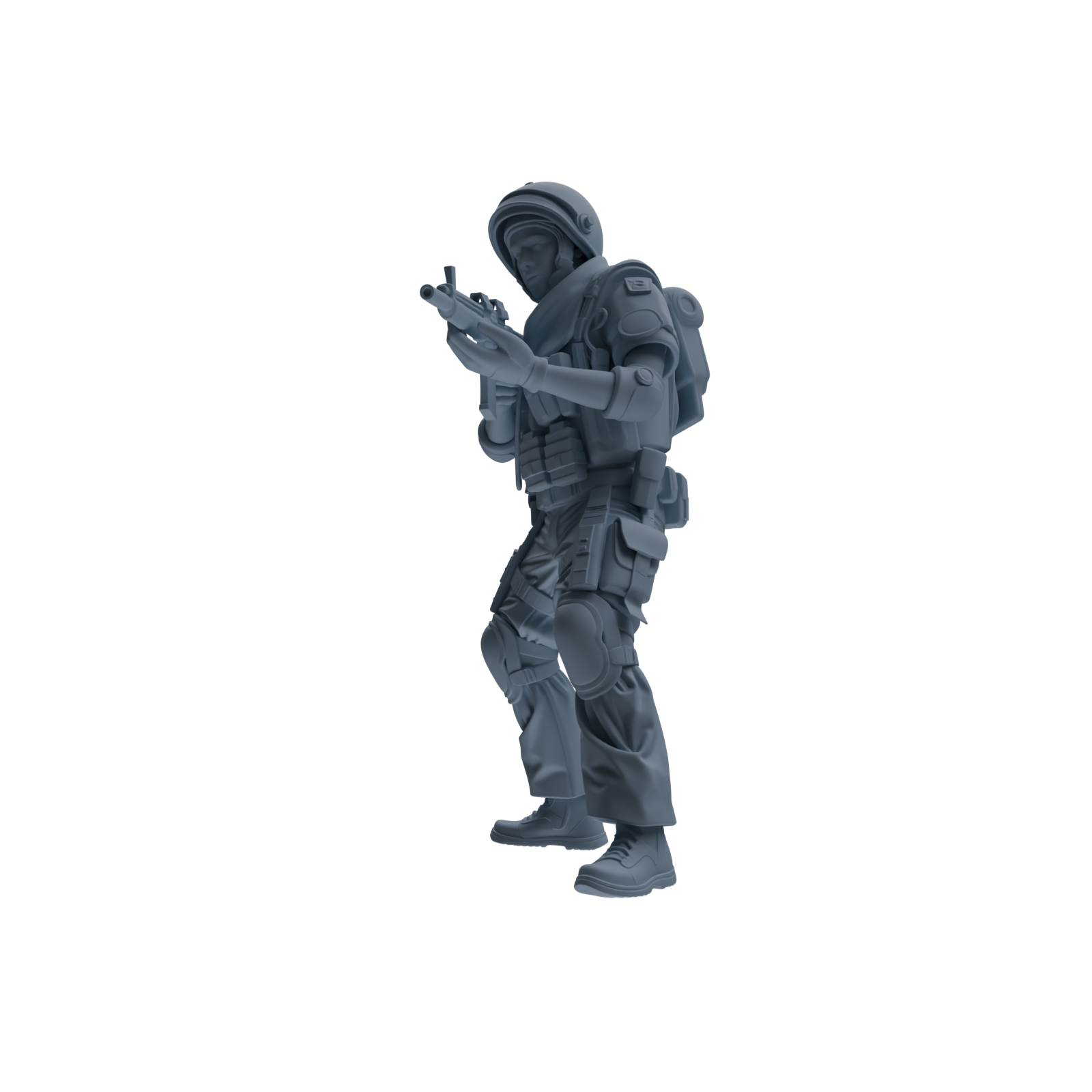 MRY-SFW SSTR322 Modern Counter-Terrorism SWAT Shield Bearer Combat Four-Person Group