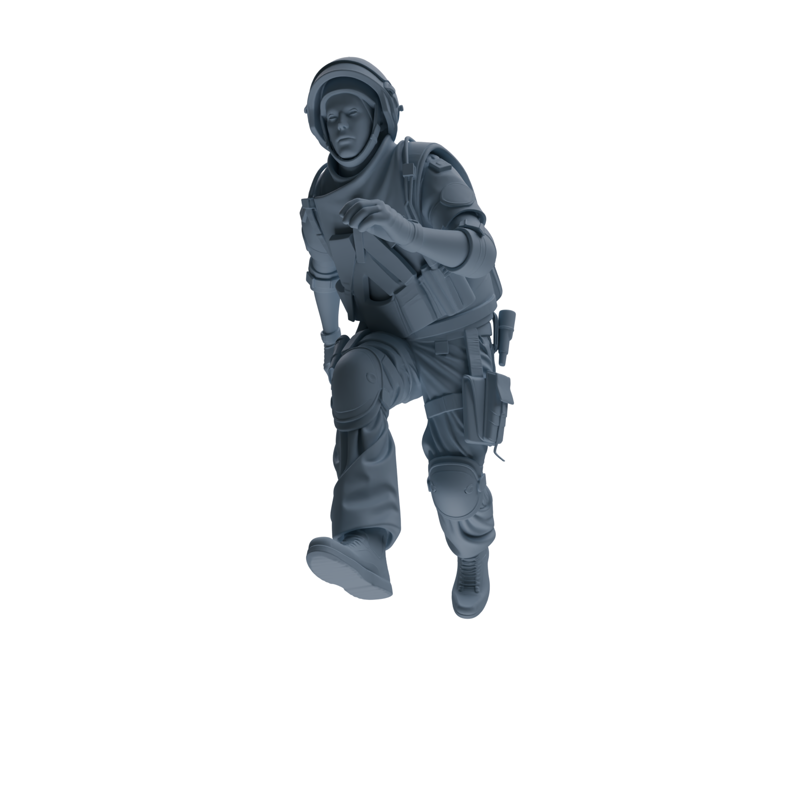 MRY-SFW SSTR323 Modern Counter-Terrorism SWAT Shield Bearer Combat 2 Four-Person Group
