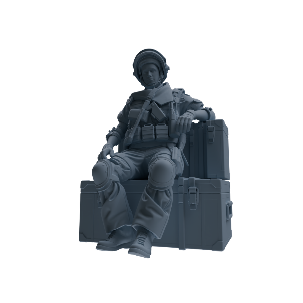 MRY-SFW SSTR319 Modern Counter-Terrorism SWAT Shield Bearer Rest 2 Four-Person Group