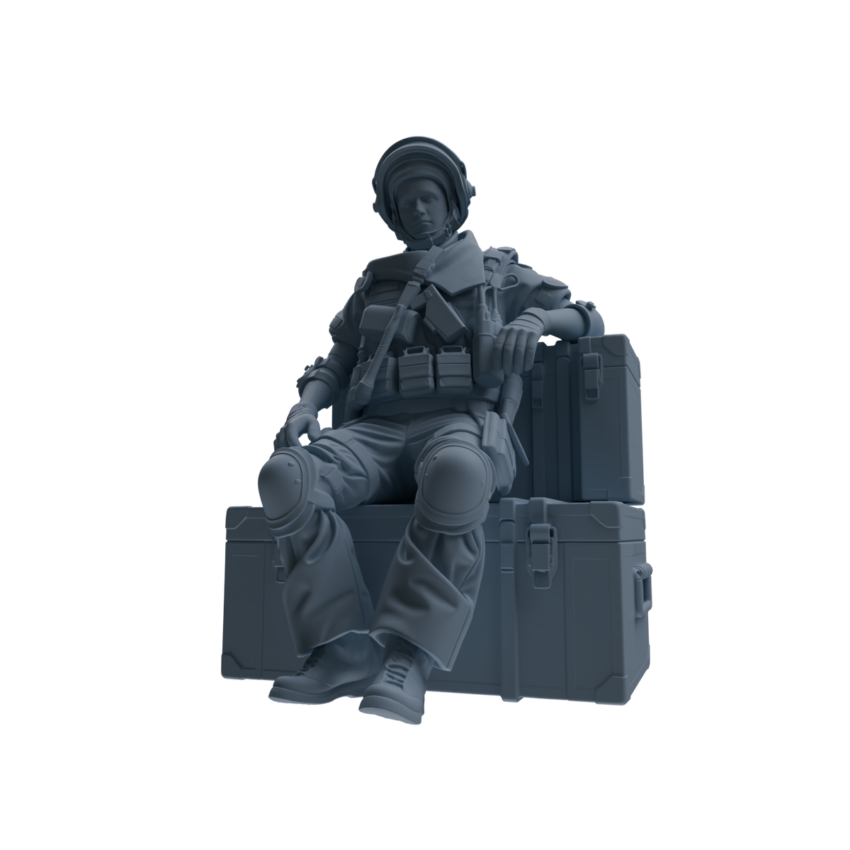 MRY-SFW SSTR319 Modern Counter-Terrorism SWAT Shield Bearer Rest 2 Four-Person Group — detail view 3