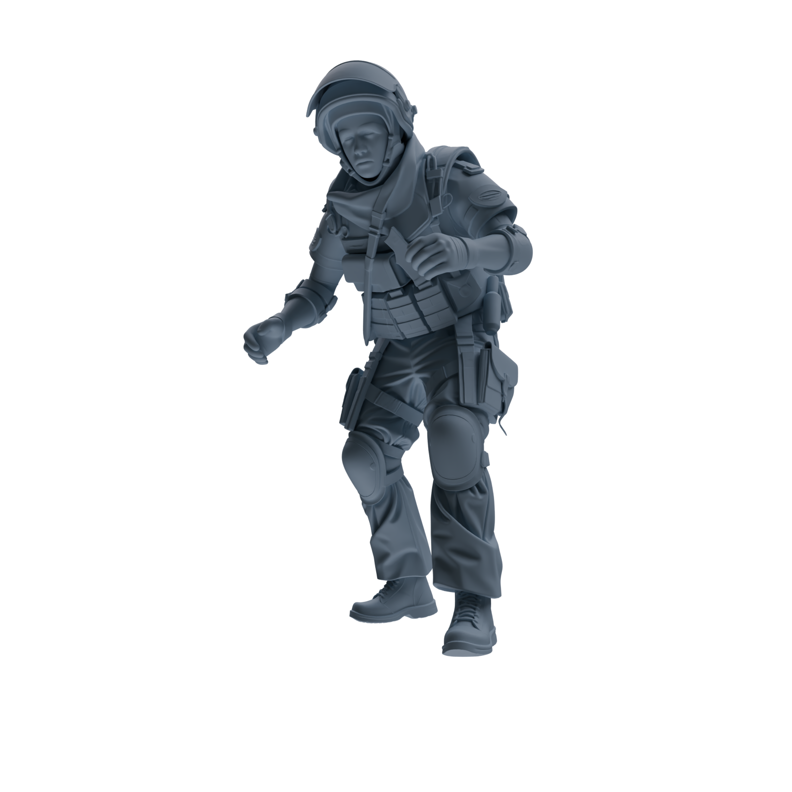 MRY-SFW SSTR317 Modern Counter-Terrorism SWAT Shield Bearer Rescue 2 Four-Person Group