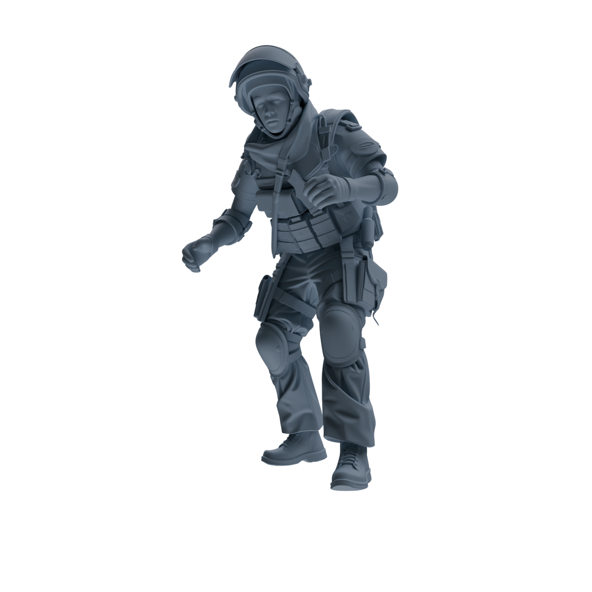 MRY-SFW SSTR317 Modern Counter-Terrorism SWAT Shield Bearer Rescue 2 Four-Person Group — detail view 3