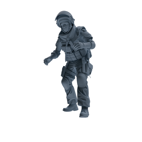 MRY-SFW SSTR317 Modern Counter-Terrorism SWAT Shield Bearer Rescue 2 Four-Person Group