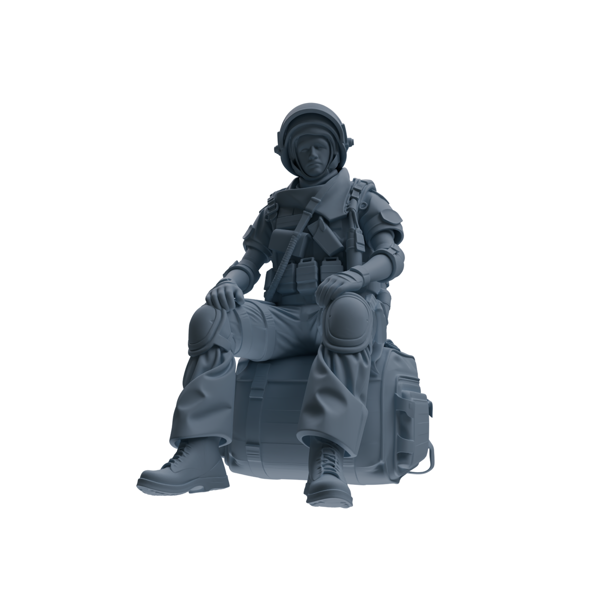MRY-SFW SSTR320 Modern Counter-Terrorism SWAT Shield Bearer Rest 3 Four-Person Group — detail view 3