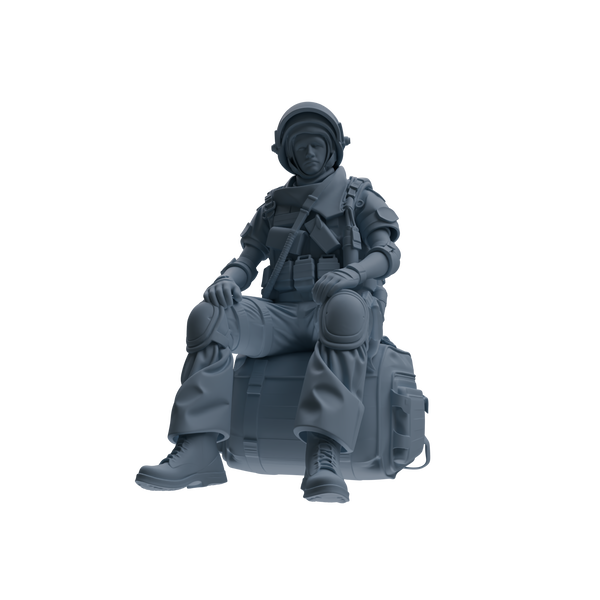MRY-SFW SSTR320 Modern Counter-Terrorism SWAT Shield Bearer Rest 3 Four-Person Group