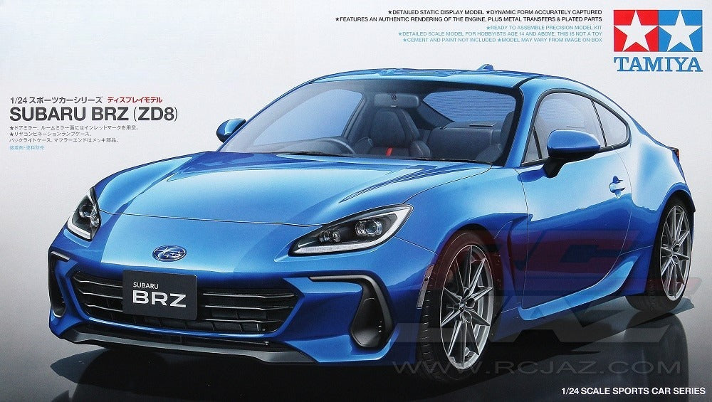 Tamiya 24362 1/24 Scale Plastic Model Sports Car Kit Subaru BRZ ZD8 2021
