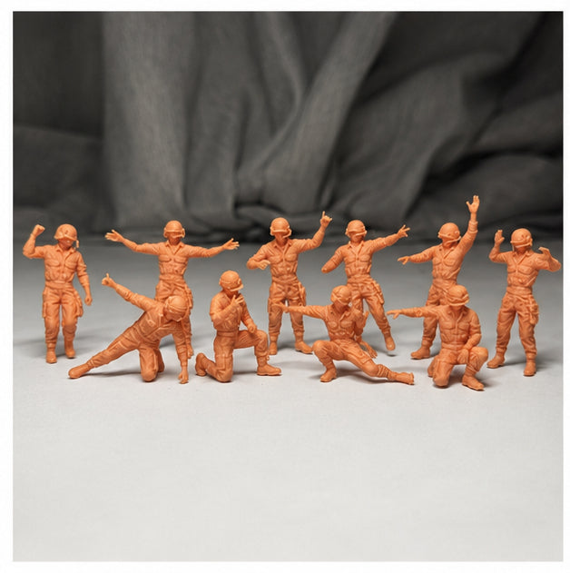 Modern ground crew 29 people LSSNO100 1/35/48/64/72/87/100/144