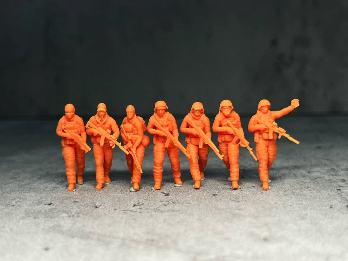 Modern Russian infantryman 7-man squad LSSNO22 1/35/48/64/72/87/100/144