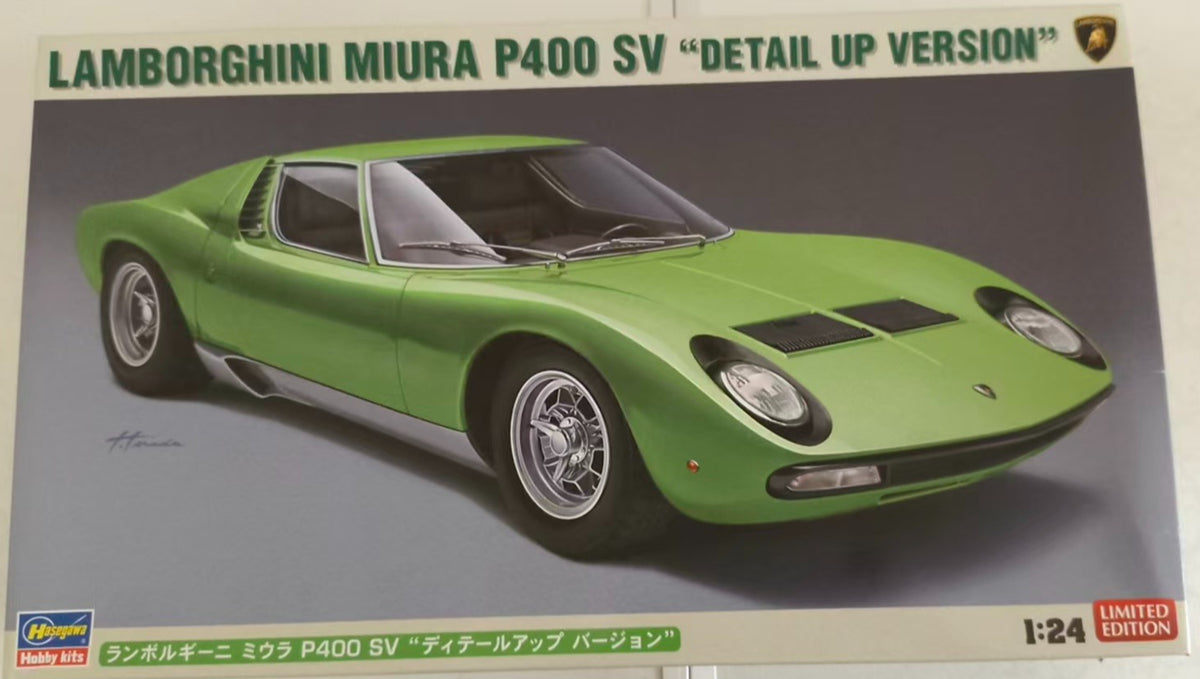 Hasegawa 20439 1/24 Scale Model Car Kit Lamborghini Miura P400 SV Detail Up Ver. — scale model kit