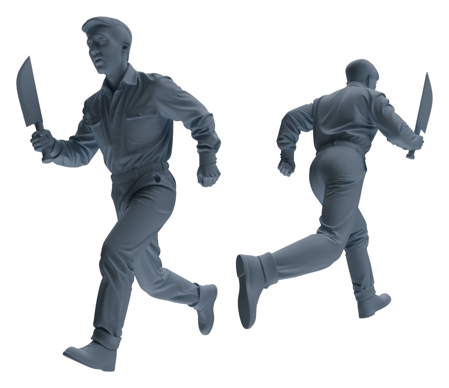 Detail view of MRY-SFW LYGR659 China 1983 Strike Hard Campaign Six-Person Crime Group Model