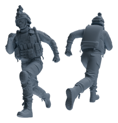 Detail view of MRY-SFW LYGR619 Modern U.S. Cement Army Six-Person Daily Model