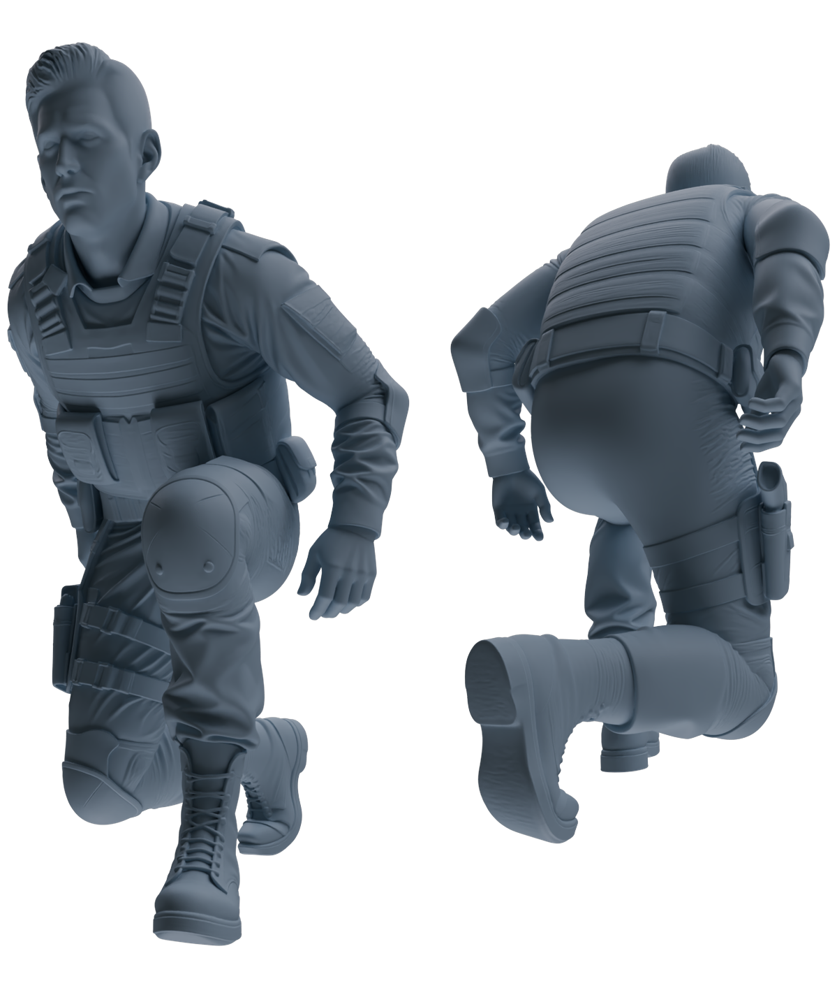 MRY-SFW SSTR031 Miniatures Soldier Model Kit 1993 Mogadishu Black Hawk Helicopter Soldier Ambush Six-Person Group