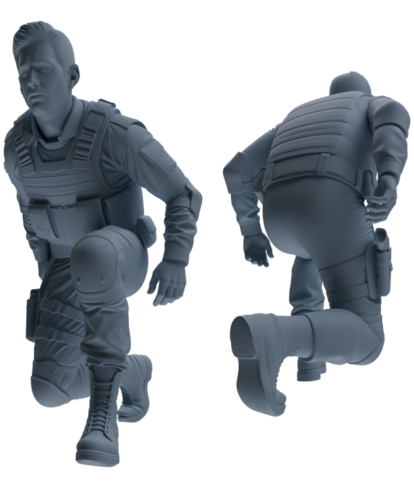 MRY-SFW SSTR031 Miniatures Soldier Model Kit 1993 Mogadishu Black Hawk Helicopter Soldier Ambush Six-Person Group